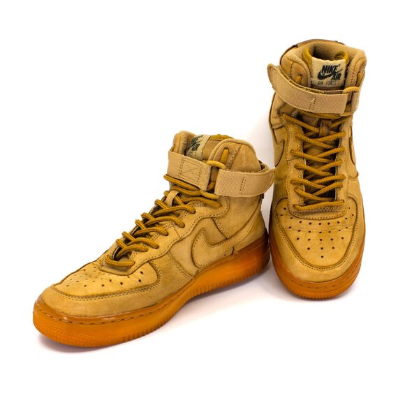 Nike Air Force 1 High Top Wheat Brown [922066-203] - Picture 1 of 8